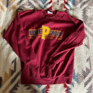 Maroon Vintage Graphic Crew Neck